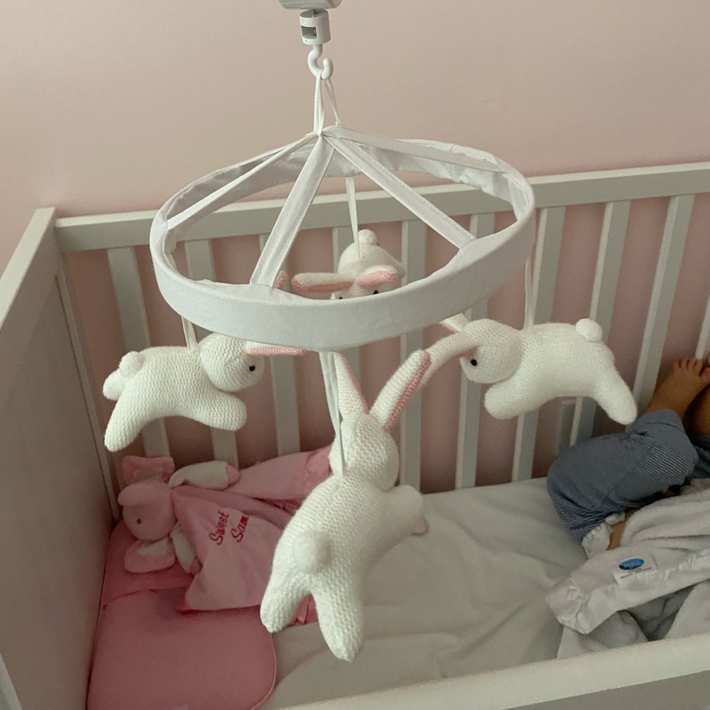 Pottery Barn Baby Crib Bunny Mobile
